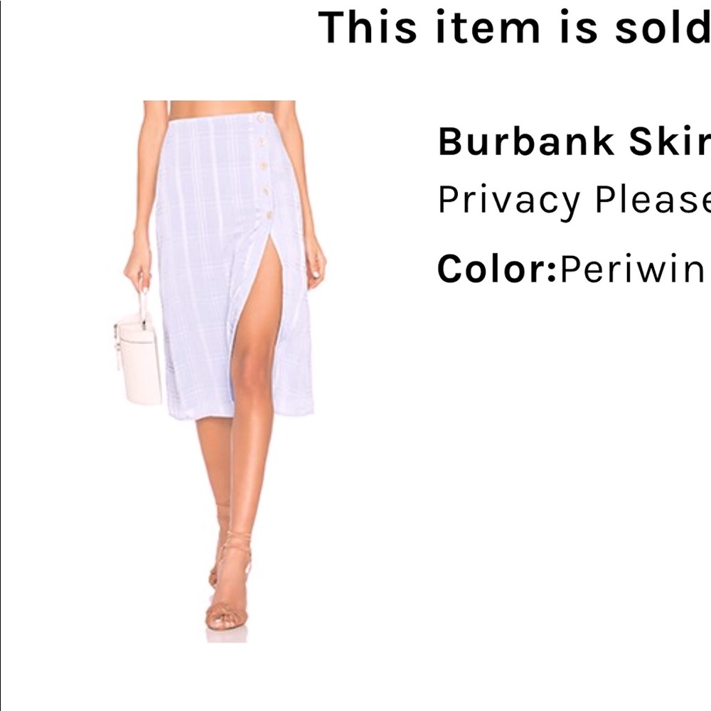 Privacy Please midi skirt xs